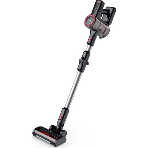 Tefal TY6T90TR X-Force Flex 8.60 Max Aqua Kablosuz Şarjlı Dikey Süpürge Kırmızı – Siyah Toz Haznesi ile Kolay Temizlik