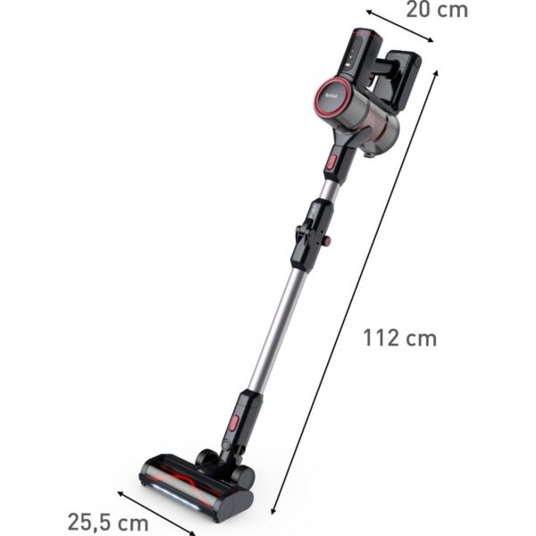 Tefal TY6T90TR X-Force Flex 8.60 Max Aqua Kablosuz Şarjlı Dikey Süpürge Kırmızı – Siyah Toz Haznesi ile Kolay Temizlik