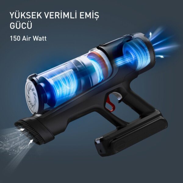 Tefal TY9AC1WO X-Force Flex 13.60 Allergy Aqua Aerospin 150 Air Watt Kablosuz Şarjlı Dikey Süpürge