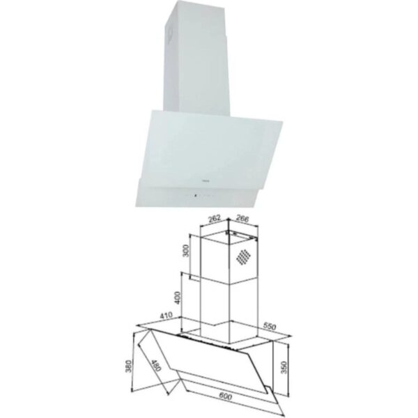 Teka – Chef 6 Ankastre Set – (Hak 625 Wh Fırın + Gbe 64002 Kbc Wh Ocak + Atv 60 Davlumbaz) – Beyaz – 64000466