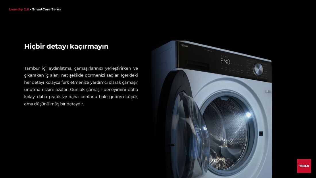 Teka WM 20941 WH 9 Kg Çamaşır Makinesi 1400 Devir A Enerji Sınıfı ile Güçlü Yıkama