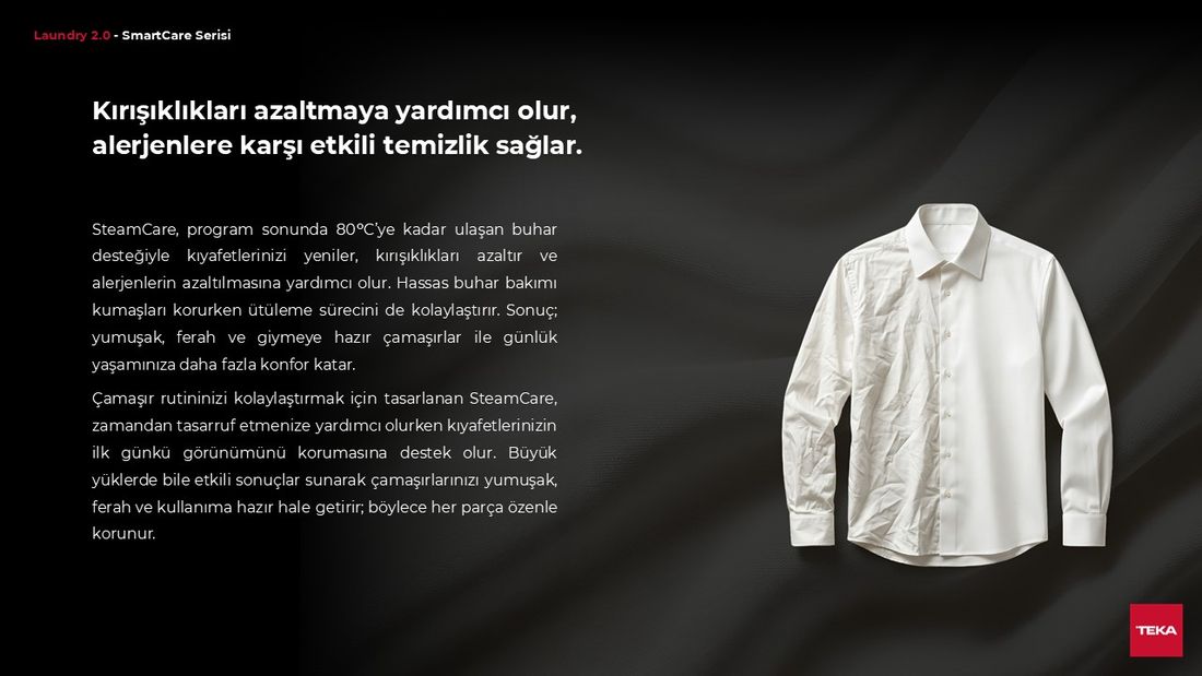 Teka WM 20941 WH 9 Kg Çamaşır Makinesi 1400 Devir A Enerji Sınıfı ile Güçlü Yıkama