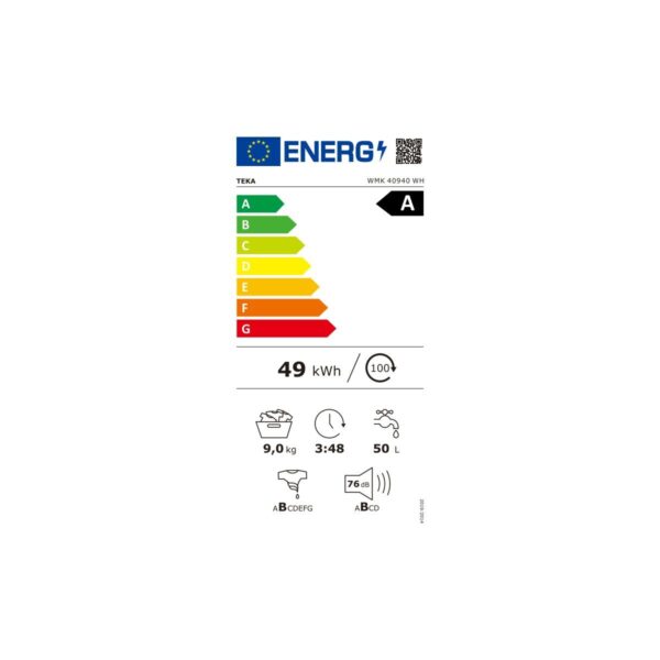 Teka WMK 40940 WH 9 kg 1400 Devir Çamaşır Makinesi