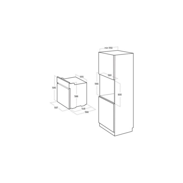 Termikel Ankastre Set (Bo O6555C W + Bh P6144C W + Ch C6532C Ww)