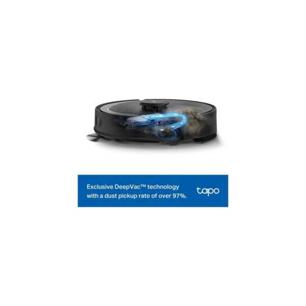 TP-Link Tapo RV30 Max Plus 5300Pa Yüksek Vakum Güçlü Robot Süpürge ve Paspas + Akıllı Otomatik Boşaltma Ünitesi