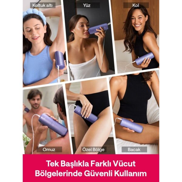 Ulike Air 3 Acıyı Önleyen Sapphire Buz Soğutma IPL Lazer Epilasyon Aleti Mor, 700.000 Atım, Deri Kutulu