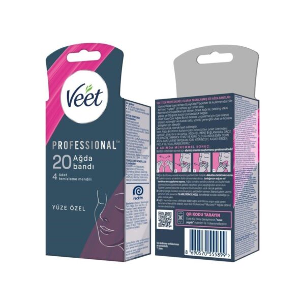 Veet Professional Sir Ağda Bandı Yüz Bölgesi Normal Ciltler 20’li