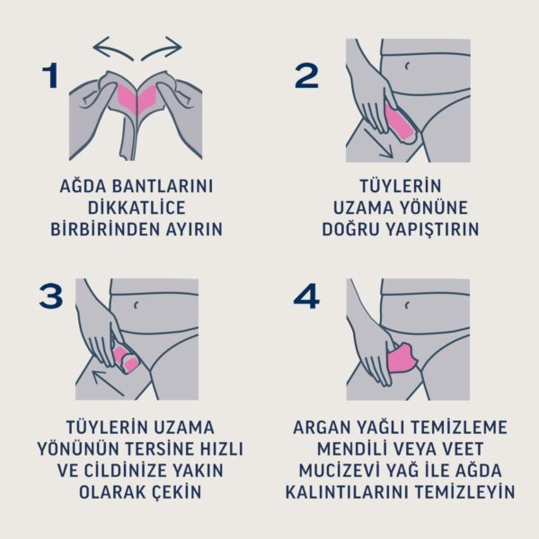 Veet Pure Hipoalerjenik Sir Ağda Bandı 16’lı Bikini & Koltuk Altı Bölgesi İçin Temizleme Mendili
