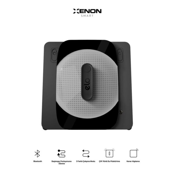 Xenon Smart Cam Silme Robotu (Elo) ve 6 Adet Mop | 2’li Set, Kumandalı, 3 Modlu, Mobil Kontrol