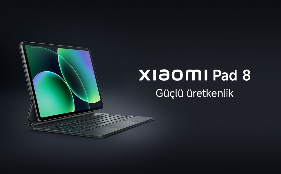 Xiaomi Pad 8 8gb 256 GB Gri Tablet Klavyeli