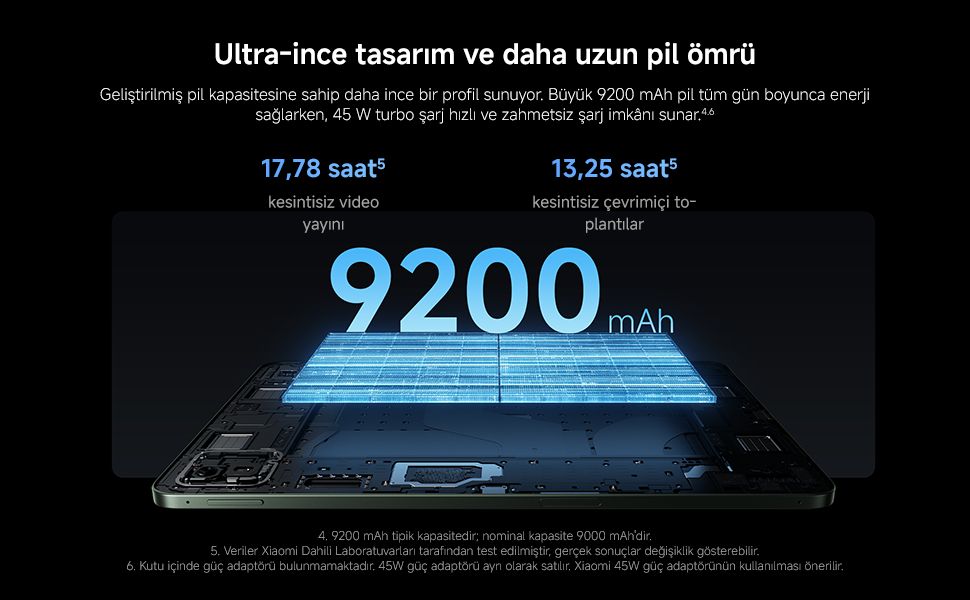 Xiaomi Pad 8 8gb 256 GB Gri Tablet Klavyeli