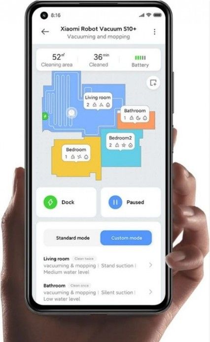 Xiaomi Robot Vacuum S10+ Robot Süpürge Beyaz